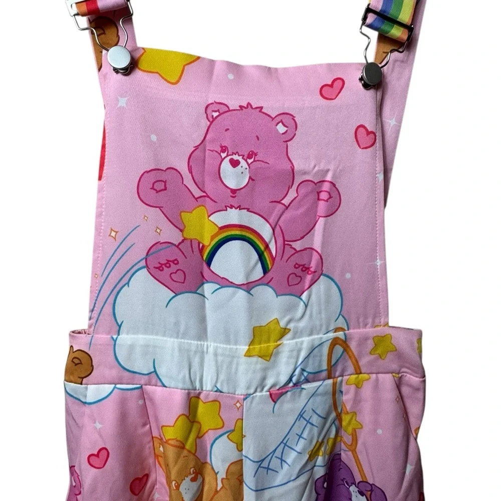 ROMWE Pink Care Bears‎ Kids Overalls